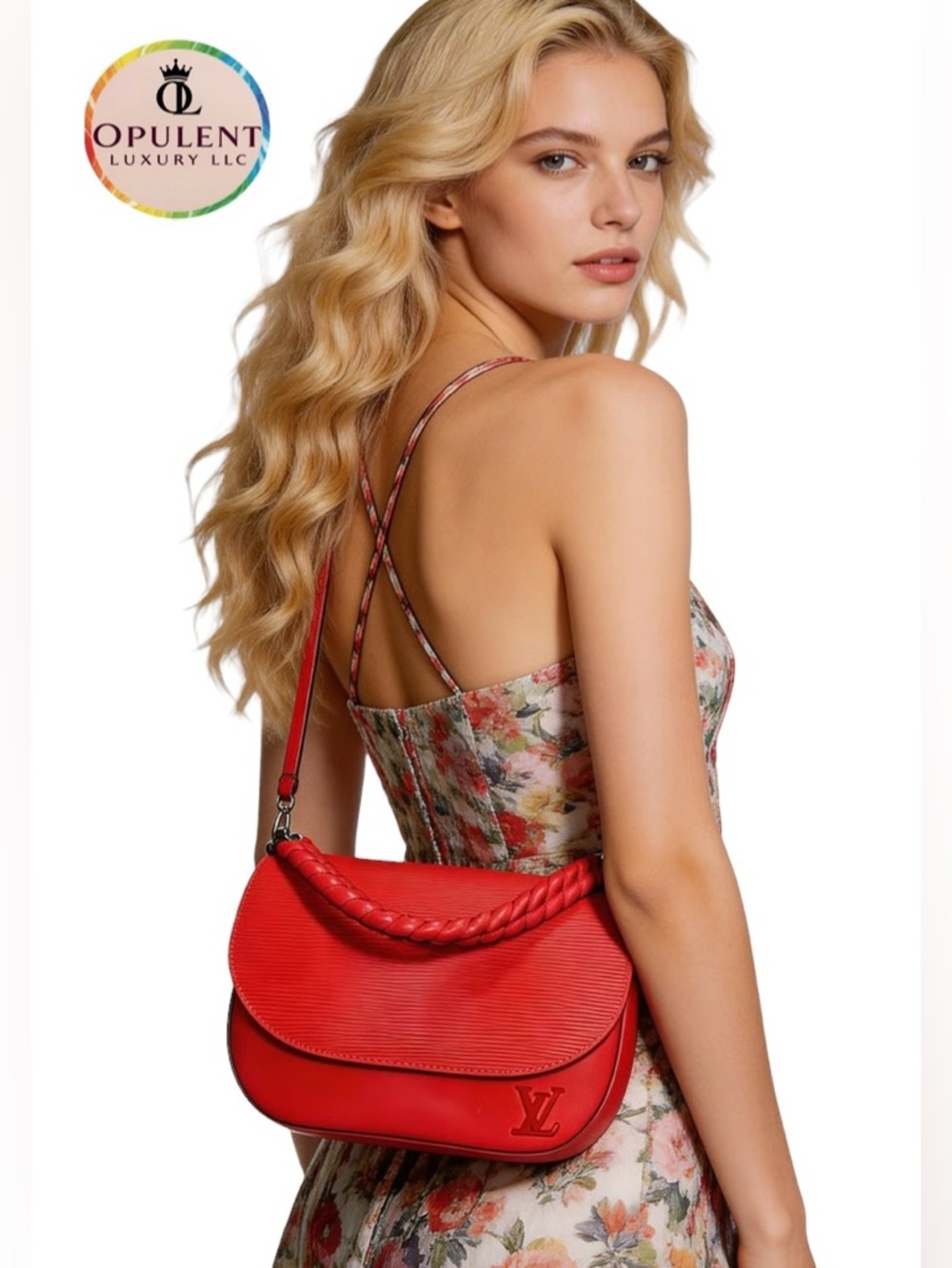 155-24 Preloved Louis Vuitton LV Luna Epi Leather Bag